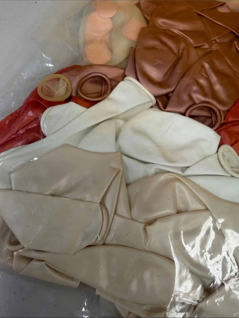 Latex Balloons Light Mixed-Color Pack - Neutral & Rust Tones new